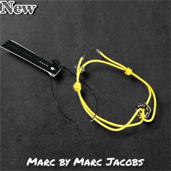 New NWT MARC BY MARC JACOBS Friendship Bracelet - Yellow Bolt - Picture 1 of 5